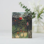 Tropisch bos met apen door Henri Rousseau Briefkaart (Staand voorkant)
