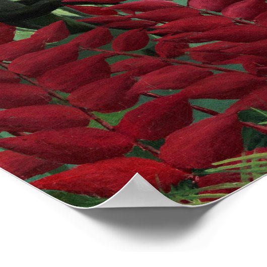 Tropisch bos met apen door Henri Rousseau. Poster (Hoek)