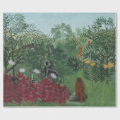 Tropisch bos met apen en slangen (Rousseau) Cadeaupapier (Vlak)