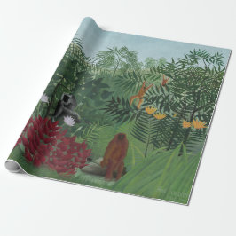 Tropisch bos met apen en slangen (Rousseau) Cadeaupapier