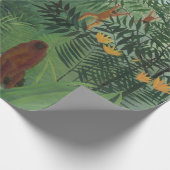 Tropisch bos met apen en slangen (Rousseau) Cadeaupapier (Hoek)