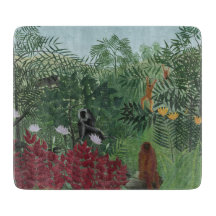 Tropisch bos met apen en slangen (Rousseau)