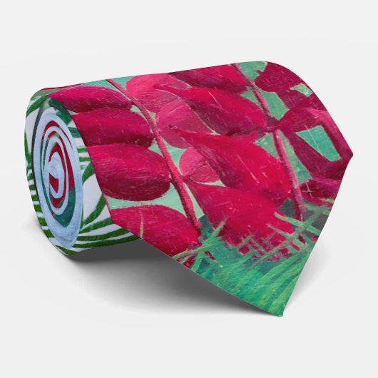 Tropisch bos met Apes Snake Animals Stropdas (Opgerold)