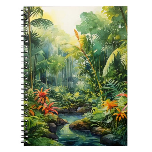Tropisch bos notitieboek (Voorkant)