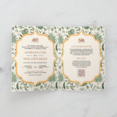 Tropisch bos olifant alles in een Indiase bruiloft (Binnen)