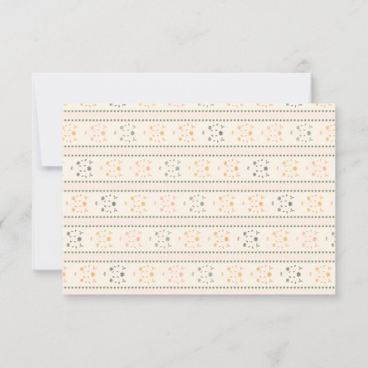 Tropisch Bos Olifant Indiase bruiloft RSVP Kaartje (Achterkant)