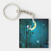 Tropisch bos op de nachtelijke Sleutelhanger (Voorkant)