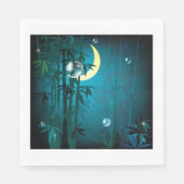 Tropisch bos op het nachtpapierluiers servet (Voorkant)