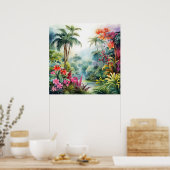 Tropisch bos poster (Keuken)