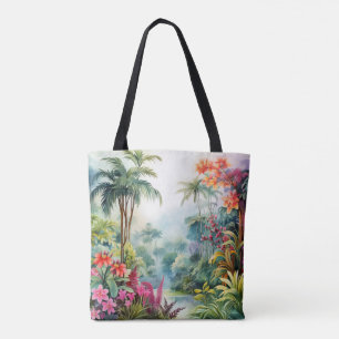 Tropisch bos tote bag