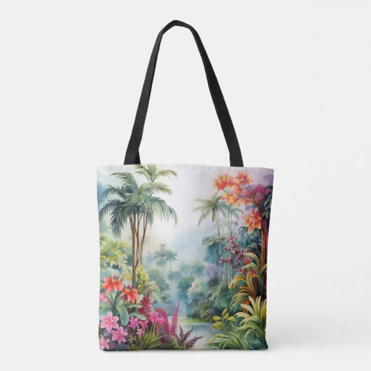 Tropisch bos tote bag (Achterkant)