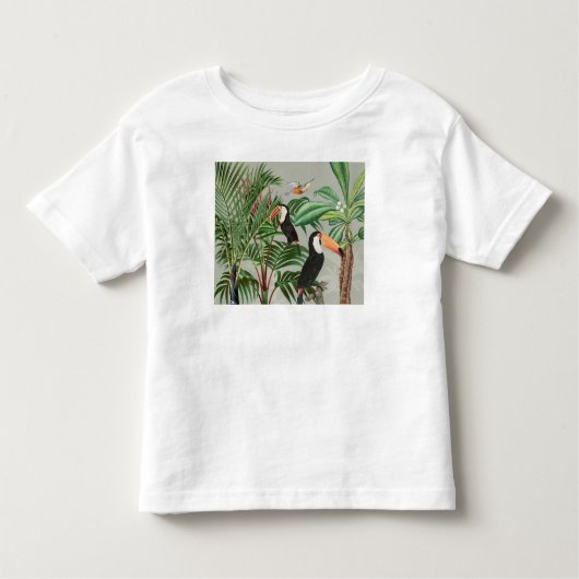 Tropisch bos & Toucan vogels Kinder Shirts (Voorkant)