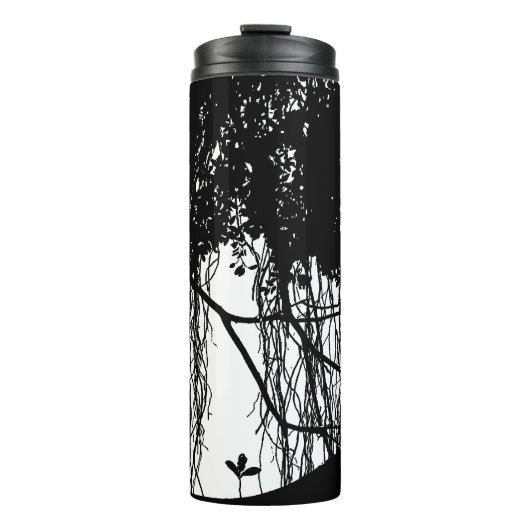 Tropisch bos van het Kikkikkikker Banyan Thermosbeker (Voorkant)