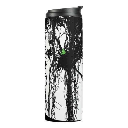 Tropisch bos van het Kikkikkikker Banyan Thermosbeker (Gedraaid links)