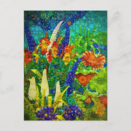  tropisch boslandschap feestdagenkaart