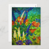  tropisch boslandschap feestdagenkaart (Voorkant / Achterkant)