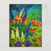  tropisch boslandschap feestdagenkaart (Voorkant)