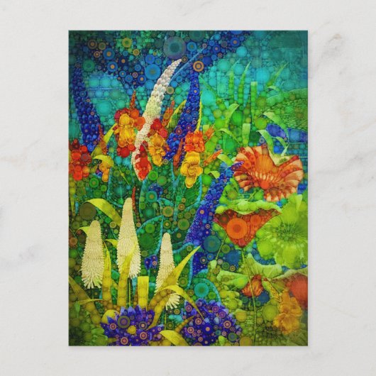  tropisch boslandschap feestdagenkaart (Voorkant)