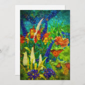  tropisch boslandschap feestdagenkaart (Voorkant / Achterkant)