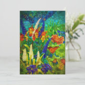  tropisch boslandschap feestdagenkaart (Staand voorkant)