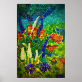  tropisch boslandschap poster (Voorkant)