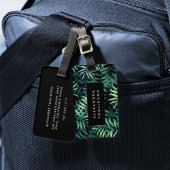 Tropisch botanisch bagagelabel