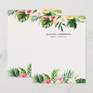 Tropisch botanisch bloemgroen modern blad