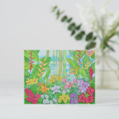Tropisch botanisch briefkaart (Staand voorkant)