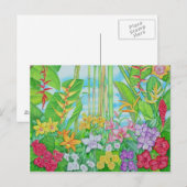 Tropisch botanisch briefkaart (Voorkant / Achterkant)
