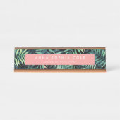 Tropisch botanisch bureau naambordje (Voorkant)