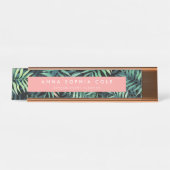 Tropisch botanisch bureau naambordje (Voorkant)