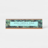 Tropisch botanisch bureau naambordje (Voorkant)