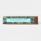 Tropisch botanisch bureau naambordje (Voorkant)