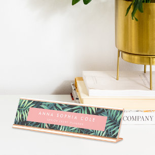 Tropisch botanisch bureau naambordje