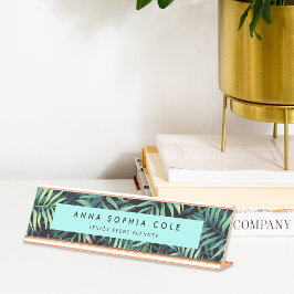 Tropisch botanisch bureau naambordje