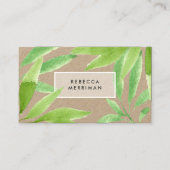 Tropisch botanisch | Kraft Visitekaartje (Voorkant)