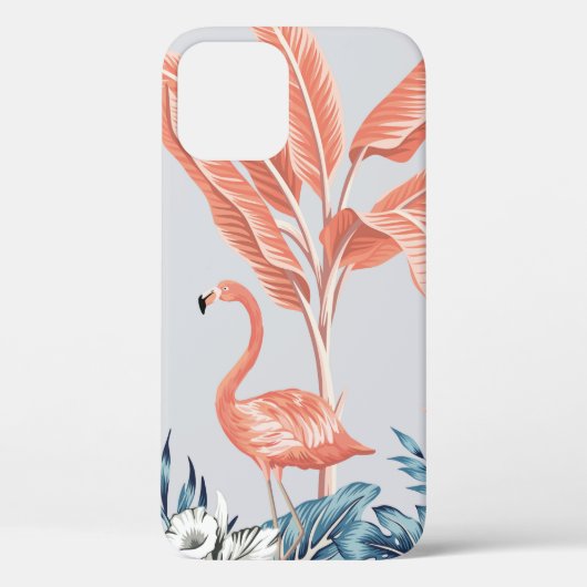 Tropisch botanisch landschap, roze palm t la Case-Mate iPhone case (Achterkant)
