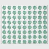 Tropisch botanisch leder cadeaupapier (Vlak)