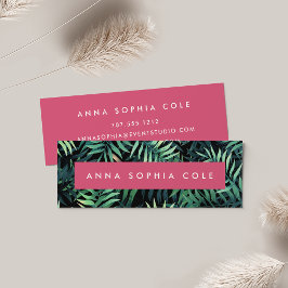 Tropisch botanisch mini visitekaartje