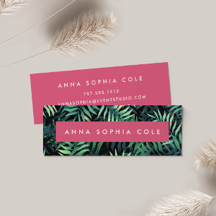 Tropisch botanisch mini visitekaartje