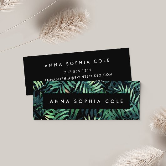 Tropisch botanisch mini visitekaartje
