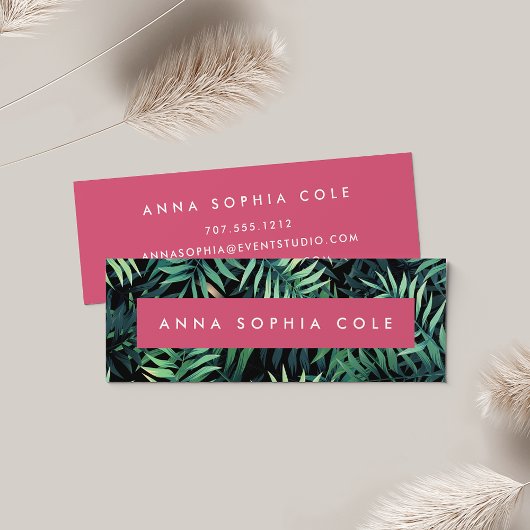 Tropisch botanisch mini visitekaartje