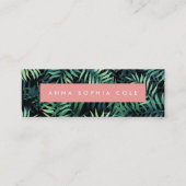 Tropisch botanisch mini visitekaartje (Voorkant)