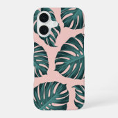 Tropisch botanisch monstera laat zomerpatroon voor iPhone 16 hoesje (Achterkant)
