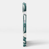 Tropisch botanisch monstera laat zomerpatroon voor iPhone hoesje (Linkerkant)