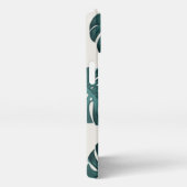 Tropisch botanisch monstera laat zomerpatroon voor iPhone hoesje (Rechterkant)