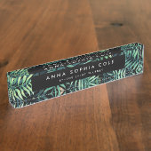 Tropisch botanisch naambordje (Zijkant)