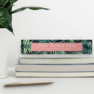 Tropisch botanisch naambordje