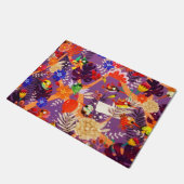 Tropisch botanisch Oerwoud Vogelbloemen Paradise Deurmat (Schuin)