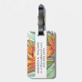 Tropisch botanisch paradijs II Bagagelabel (Achterkant verticaal)